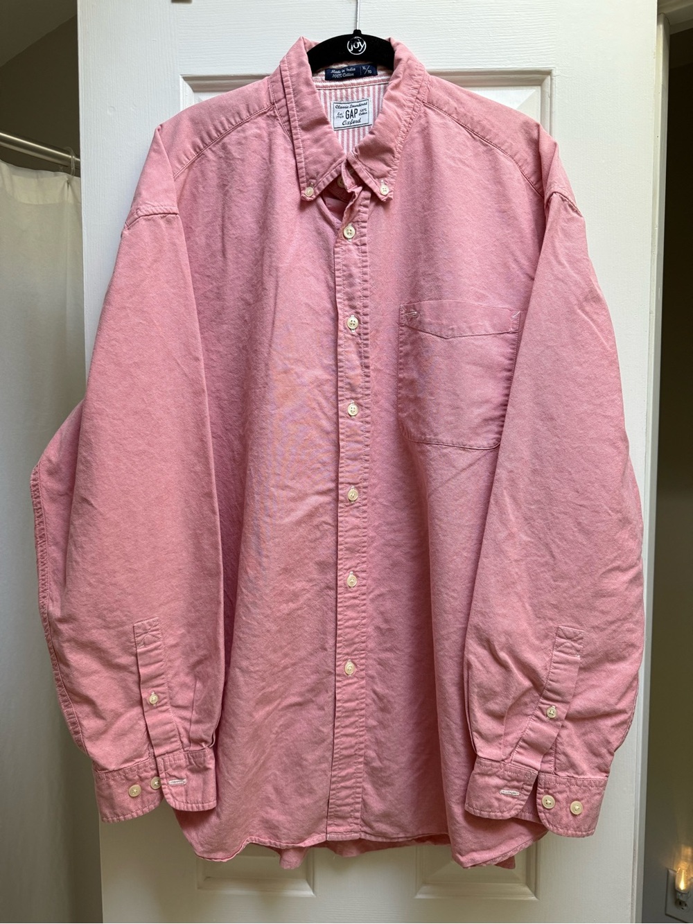 Vintage Gap Men’s Pink Oxford Button Down Shirt XL Oversized 100% Cotton